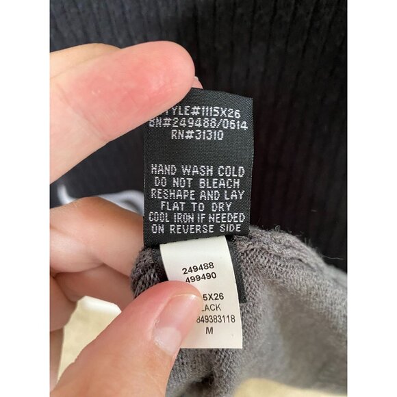 Iz Byer Women’s Black & Gray Colorblock Sweater Dress Button Detail M Mini - Picture 5 of 8